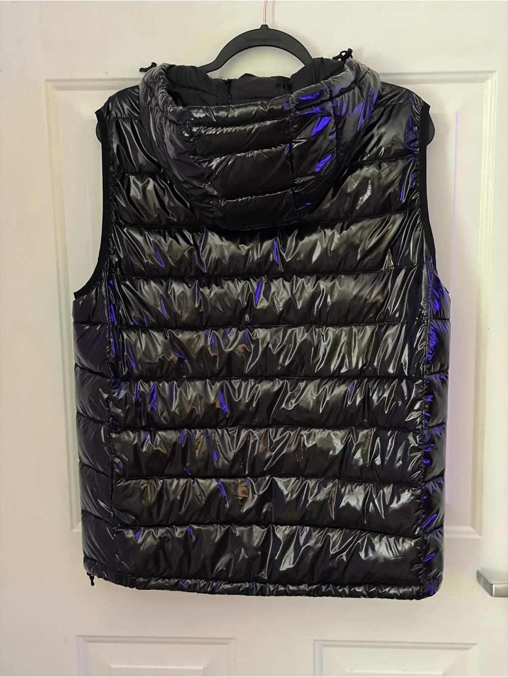 Calvin Klein Black Shiny Quilted Vest NWT - Picture 2 of 6